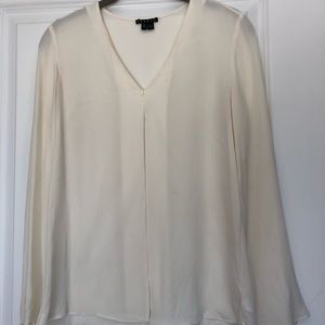 Silk Theory Ivory Long Sleeved Blouse